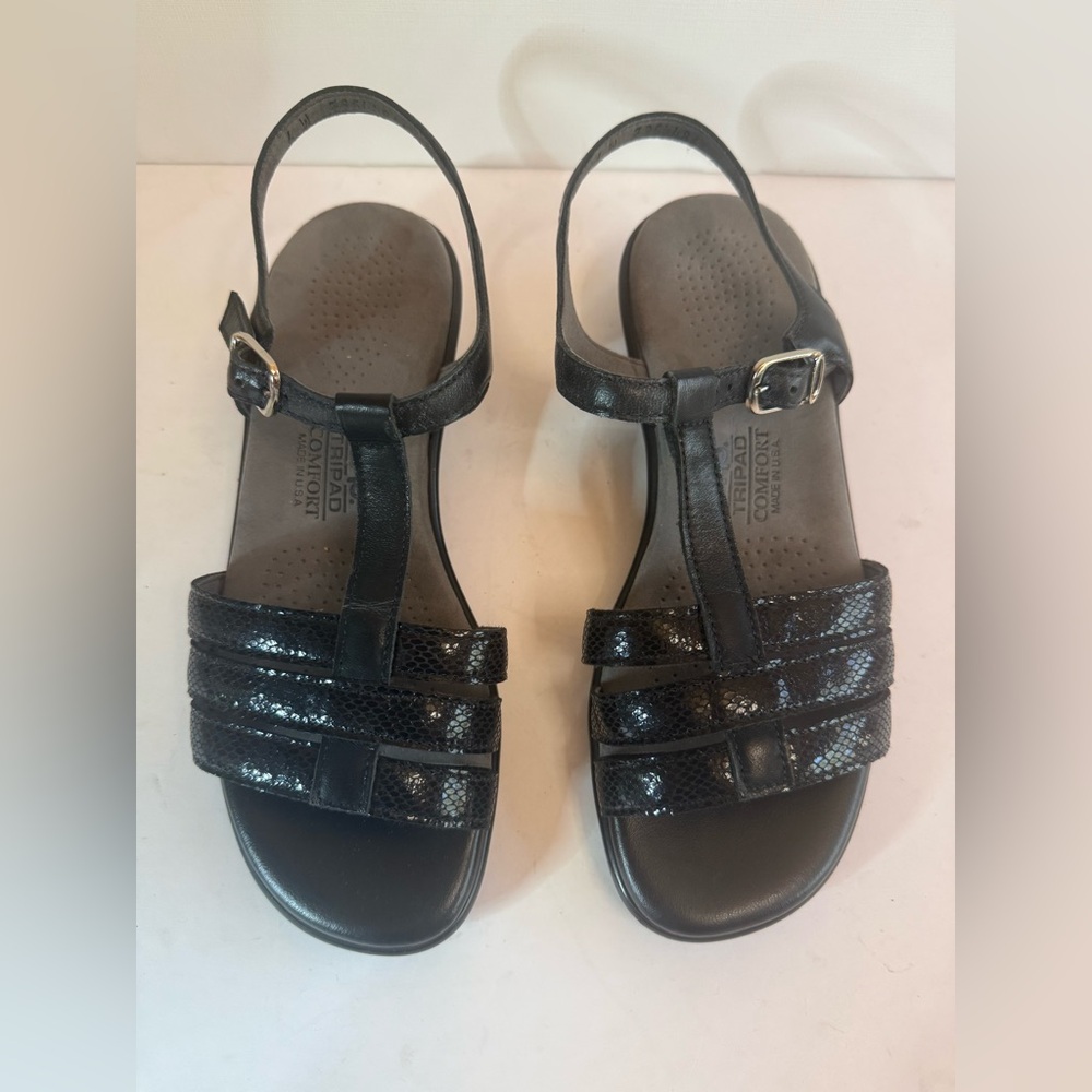 SAS “Capri” T-Strap Comfort Sandals - Wide Width